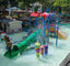 रंगीन खेल का मैदान पानी स्लाइड बच्चों शीसे रेशा पूल स्लाइड RoHS स्वीकृत