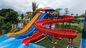 ग्राउंड पूल वॉटर स्लाइड के ऊपर आउटडोर वॉटर पार्क मनोरंजन बच्चों के खेल सेट