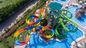 मनोरंजन थीम पार्क सवारी ग्राउंड पूल स्लाइड बच्चों के ऊपर बड़े खेल उपकरण