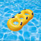 पानी के पार्क के लिए पीला मोटा प्लास्टिक स्विमिंग रिंग कायाक स्लाइड प्ले