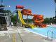 OEM आउटडोर वाटर पार्क खेल खिलौना स्विमिंग पूल स्लाइड फाइबरग्लास बच्चे के लिए