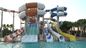 वयस्क आउटडोर मल्टी फाइबरग्लास स्लाइड सेट पानी मनोरंजन पार्क खेल का मैदान के लिए
