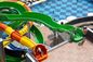 OEM आउटडोर वाणिज्यिक वाटर पार्क बच्चे मनोरंजन पार्क सवारी फाइबरग्लास स्लाइड