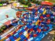 ओईएम आउटडोर बच्चों के खेल पार्क खेल का मैदान उपकरण विशाल जल स्लाइड
