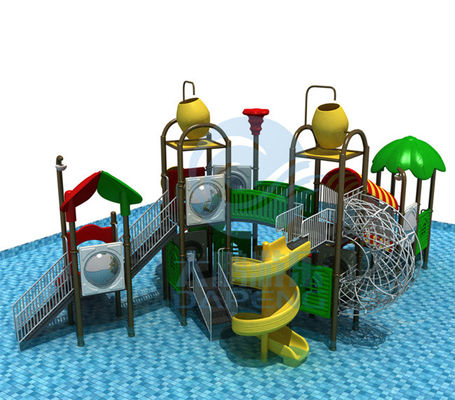 सुरक्षा खेल का मैदान जल स्लाइड बच्चों एलएलईपीई आउटडोर जल स्लाइड पर्यावरण के अनुकूल