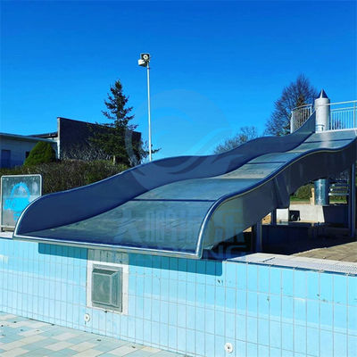 परिवार के लिए स्टेनलेस स्टील स्विमिंग पूल जल स्लाइड 2.0 मीटर ऊंचाई विरोधी ऑक्सीकरण