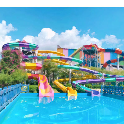 अच्छी कीमत High Strength Fiberglass Commercial Amusement Park Slide Service Life Over 10 Years With 2D And 3D Design ऑनलाइन