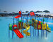 बच्चों की सुरक्षा खेल का मैदान जल स्लाइड एंटी यूवी आउटडोर पूल स्लाइड बाल्टी के साथ