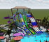 सभी उम्र के लिए वाणिज्यिक एफआरपी स्विमिंग पूल जल स्लाइड कॉम्बो 7 मीटर ऊंचाई