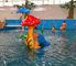 बच्चों के लिए 2.6 मीटर ऊंचाई स्पलैश छोटे पानी की स्लाइड शीसे रेशा मशरूम पानी की स्लाइड