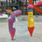 बच्चों के स्पलैश क्षेत्र के लिए एक्वा पार्क स्प्रे पेंसिल आकार के फव्वारे