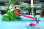 बच्चों के लिए फाइबरग्लास वाटर पार्क स्पलैश पैड मेंढक छोटा स्विमिंग पूल स्लाइड