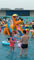 डबल फ्लूम मिनी पूल स्लाइड शीसे रेशा बच्चे स्विमिंग पूल डॉग स्लाइड एंटी यूवी