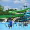 पानी का खेल आउटडोर फाइबरग्लास तैराकी खेल पूल स्लाइड्स बच्चों के लिए एक्वा पार्क उपकरण