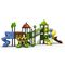 ओडीएम रंगीन आउटडोर खेल का मैदान बच्चे खेल का क्षेत्र प्लास्टिक खेल का घर स्लाइड