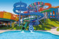 OEM आउटडोर एक्वा मनोरंजन पार्क वाटर स्पोर्ट्स खेल पूल बच्चों के लिए फाइबरग्लास स्लाइड