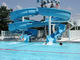 3 मीटर ऊंचाई कांच फाइबर वाटर स्लाइड बच्चों के लिए खेल का मैदान पूल के लिए सवारी