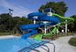 3 मीटर ऊंचाई कांच फाइबर वाटर स्लाइड बच्चों के लिए खेल का मैदान पूल के लिए सवारी