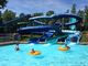7 मीटर चौड़ाई निजी पूल पानी की स्लाइड्स बच्चे मनोरंजन पार्क खेल मनोरंजन सवारी