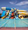 आउटडोर मनोरंजन पार्क फाइबरग्लास पूल वाटर स्लाइड खेल उपकरण
