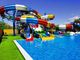 ODM आउटडोर वाणिज्यिक खेल का मैदान स्विमिंग पूल वयस्कों के लिए फाइबरग्लास वाटर स्लाइड
