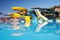 ODM आउटडोर किड्स स्प्रे खेल का मैदान पानी के खेल पूल खेल उपकरण सर्पिल स्लाइड