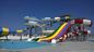 ODM इनडोर खेल का मैदान स्विमिंग पूल बच्चों के लिए फाइबरग्लास वाटर स्लाइड