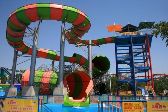 अच्छी कीमत वाइड एक्वा पार्क स्लाइड कमर्शियल फाइबरग्लास पायथन वॉटर स्लाइड 15 मीटर ऊँचाई ऑनलाइन