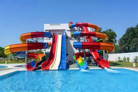 जस्ती स्टील आउटडोर वाटर पार्क स्लाइड आकर्षण खेल खेल उपकरण बच्चों के लिए