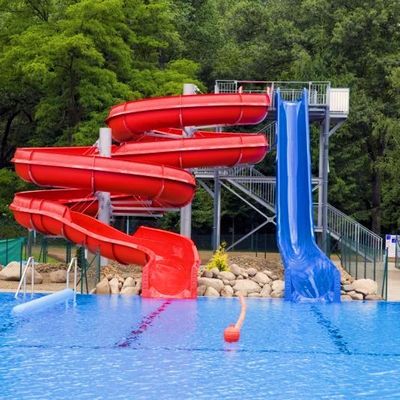 वाटर हाउस फाइबरग्लास वाटर पार्क बड़ा स्विमिंग पूल स्लाइड