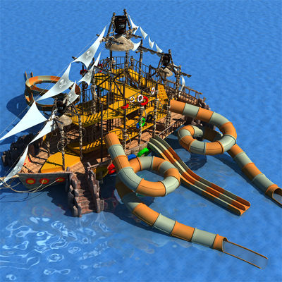 फाइबरग्लास एक्वा पार्क स्लाइड