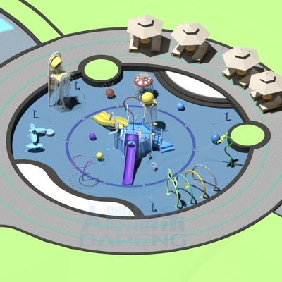 अच्छी कीमत Custom Outdoor Water Playground Equipment  Children Aqua Park With Splash Pads For Hotels And Resorts ऑनलाइन