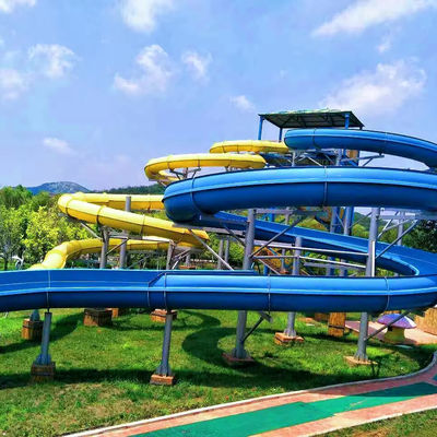 अच्छी कीमत Customized Size Colorful Fiberglass Water Slide for Outdoor Water Parks and Pools ऑनलाइन