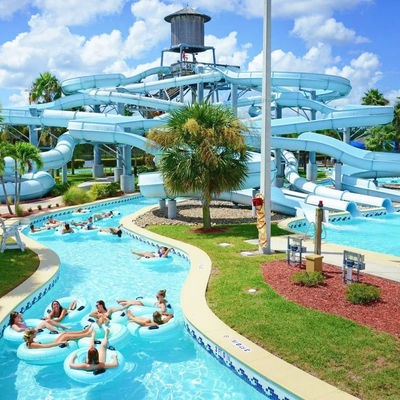 अच्छी कीमत Customizable Color Fiberglass Water Park Slide Ending with Pool for Kids and Adults ऑनलाइन