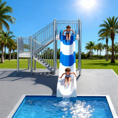 अच्छी कीमत High-Speed Water Slide Fiberglass Material Residential Hotels Parks Swimming Pool Can Personalized Design Use For Adults And Children ऑनलाइन