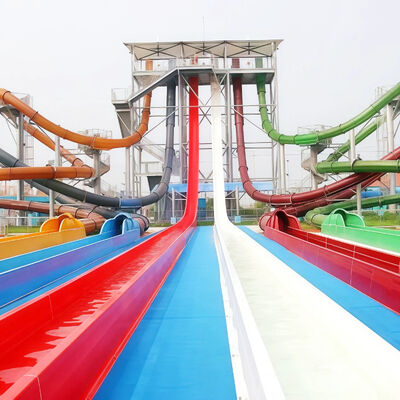 अच्छी कीमत वाणिज्यिक उच्च गति फाइबरग्लास वाटर स्लाइड वाटर पार्क थ्रिल-राइड रेसिंग स्लाइड भारी उपयोग के लिए टिकाऊ ऑनलाइन